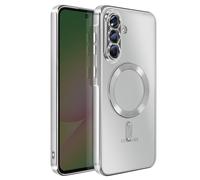 Avizar, Custodia per Galaxy A56 Compatibile con Bordo Cromato, Argento