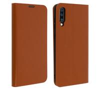 Custodia a portafoglio in pelle marrone chiaro Avizar per Samsung Galaxy A70