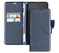 Avizar, Custodia per Galaxy S25 Edge con chiusura e laccetto, Blu scuro