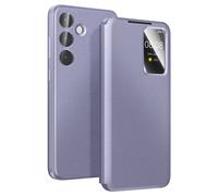 Avizar, Custodia per Galaxy S25 FE con Finestra Smart View e Porta Carte, Grigio