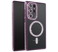 Avizar, Custodia per Galaxy S25 Ultra con e bordo con strass