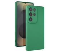 Avizar, Custodia per Galaxy S25 Ultra Silicone Opaco, Verde
