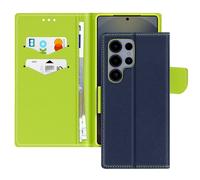 Avizar, Custodia per Galaxy S25 Ultra Supporto video Fancy, Blu scuro