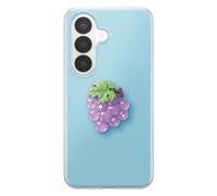 Avizar, Custodia per Galaxy S26 Motivo Uva in Rilievo 3D e Bordo Rialzato, Blu