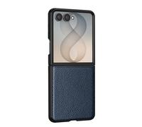 Avizar, Custodia per Galaxy Z Flip 8 Effetto Pelle Granata Fotocamera Rialzata