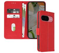 Avizar Custodia per Google Pixel 9 e 9 Pro copertina portafoglio stand video, Rosso