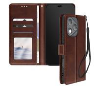 Avizar Custodia per Honor 400 Lite Laccetto Flip Supporto Portafoglio, Marrone