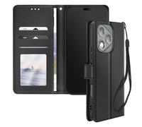 Avizar, Custodia per Honor 400 Lite Laccetto Flip Supporto Portafoglio, Nero