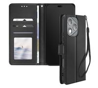 Avizar Custodia per Honor 400 Lite Laccetto Flip Supporto Portafoglio, Nero