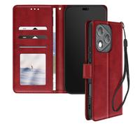 Avizar Custodia per Honor 400 Lite Laccetto Flip Supporto Portafoglio, Rosso