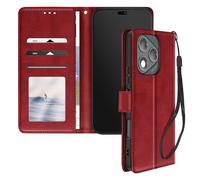 Avizar, Custodia per Honor 400 Lite Laccetto Flip Supporto Portafoglio, Rosso