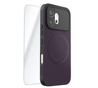 Avizar, Custodia per Honor 600 Effetto Carbonio e 2 Vetri Temprati