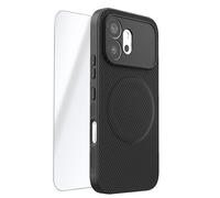 Avizar, Custodia per Honor 600 Effetto Carbonio e 2 Vetri Temprati