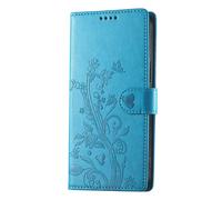 Avizar, Custodia per Honor 600 Portafoglio Motivo Floreale con Supporto, Blu