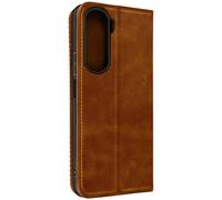 Avizar, Custodia per Honor 90 Lite portafoglio CrossWeave Wallet, Marrone