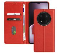 Avizar Custodia per Honor Magic 7 Lite, Porta carte e supporto per video, Rosso