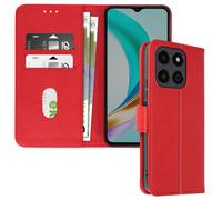 Avizar, Custodia per Honor X6b copertina portafoglio supporto video, Rosso