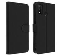 Avizar, Custodia per Huawei P smart 2020 portadocumenti Funzione Supporto, Nero