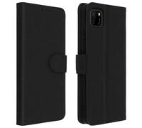 Avizar, Custodia per Huawei Y5p portadocumenti Funzione Supporto, Nero