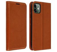 Avizar Custodia iPhone 11 in Pelle Portafoglio con Funzione Stand – Camel
