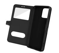 Avizar, Custodia per iPhone 13 çini Doppia Finestra Supporto Video, Nero