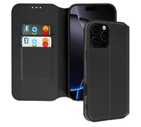 Avizar Custodia per iPhone 16 Pro copertina portacarte supporto video, Nero