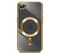 Avizar, Custodia per iPhone 16e con fotocamera protetta in silicone, Dorato
