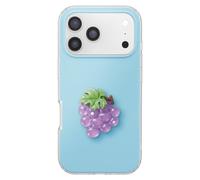 Avizar, Custodia per iPhone 17 Pro con Motivo Uva in Rilievo 3D e Bordo Rialzato