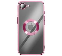 Avizar, Custodia per iPhone 17e con Bordo Cromato in Silicone Morbido, Rosa