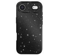 Avizar, Custodia per iPhone Air Design bimateriale e finitura glitterata, Nero