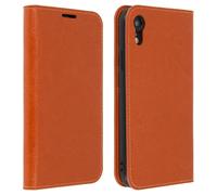 Custodia Apple iPhone XR in Pelle Portafoglio Funzione Supporto Cammello