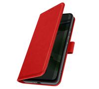 Avizar, Custodia per iPhone XS Max portafoglio funzione supporto, Rosso