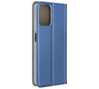 Avizar, Custodia per Moto G34 5G portacarte supporto video, Blu