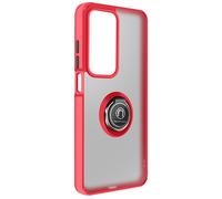 Avizar, Custodia per Oppo A5 con supporto ad anello e fissaggio magnetico, Rosso