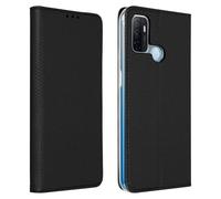 Avizar, Custodia per Oppo A53 / A53s Portacarte Stand Video Cover, Nero