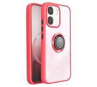 Avizar, Custodia per Oppo A6 / A6x con Anello Magnetico Finitura Opaca, Rosso