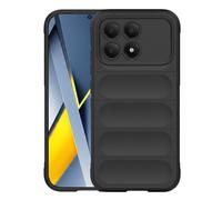 Avizar, Custodia per Poco F8 Pro 5G con Rilievo 3D e Grip Antiscivolo, Nero