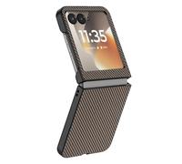 Avizar, Custodia per Razr 70 Effetto Fibra di Carbonio Rigida, Beige