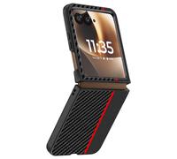 Avizar, Custodia per Razr 70 Ultra Effetto Fibra di Carbonio Rigida