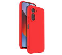 Avizar, Custodia per Redmi A7 Pro Soft-Touch in Silicone Serie Fast Cover, Rosso