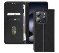 Avizar Custodia per Redmi Note 14 4G Supporto video multifunzionale, Nero