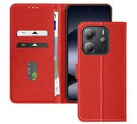 Avizar Custodia per Redmi Note 14 4G Supporto video multifunzionale, Rosso