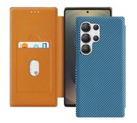 Avizar, Custodia per S25 Ultra in fibra di carbonio anti-RFID, Blu