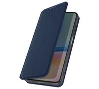 Avizar, Custodia per Galaxy A05s portacarte supporto video, Blu scuro