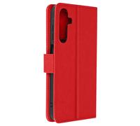 Avizar, Custodia per Samsung Galaxy A05s portafoglio funzione supporto, Rosso