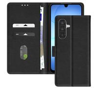 Avizar Custodia per Samsung Galaxy A17 Chesterfield con porta carte e supporto video, Nero
