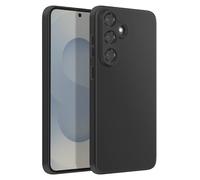 Avizar Custodia per Samsung Galaxy S25 FE in silicone morbido antiurto, Nero