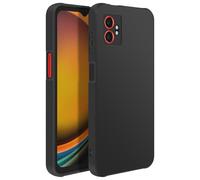 Avizar Custodia per Samsung Galaxy Xcover 7 Pro silicone morbido opaco, Nero