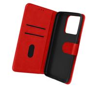 Avizar, Custodia per Xiaomi Redmi 10A, Portacarte e Funzione Supporto, Rosso
