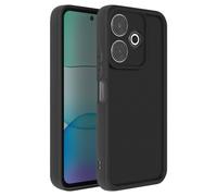 Avizar Custodia per Xiaomi Redmi 13 4G e 5G Silicone Morbido, Nero